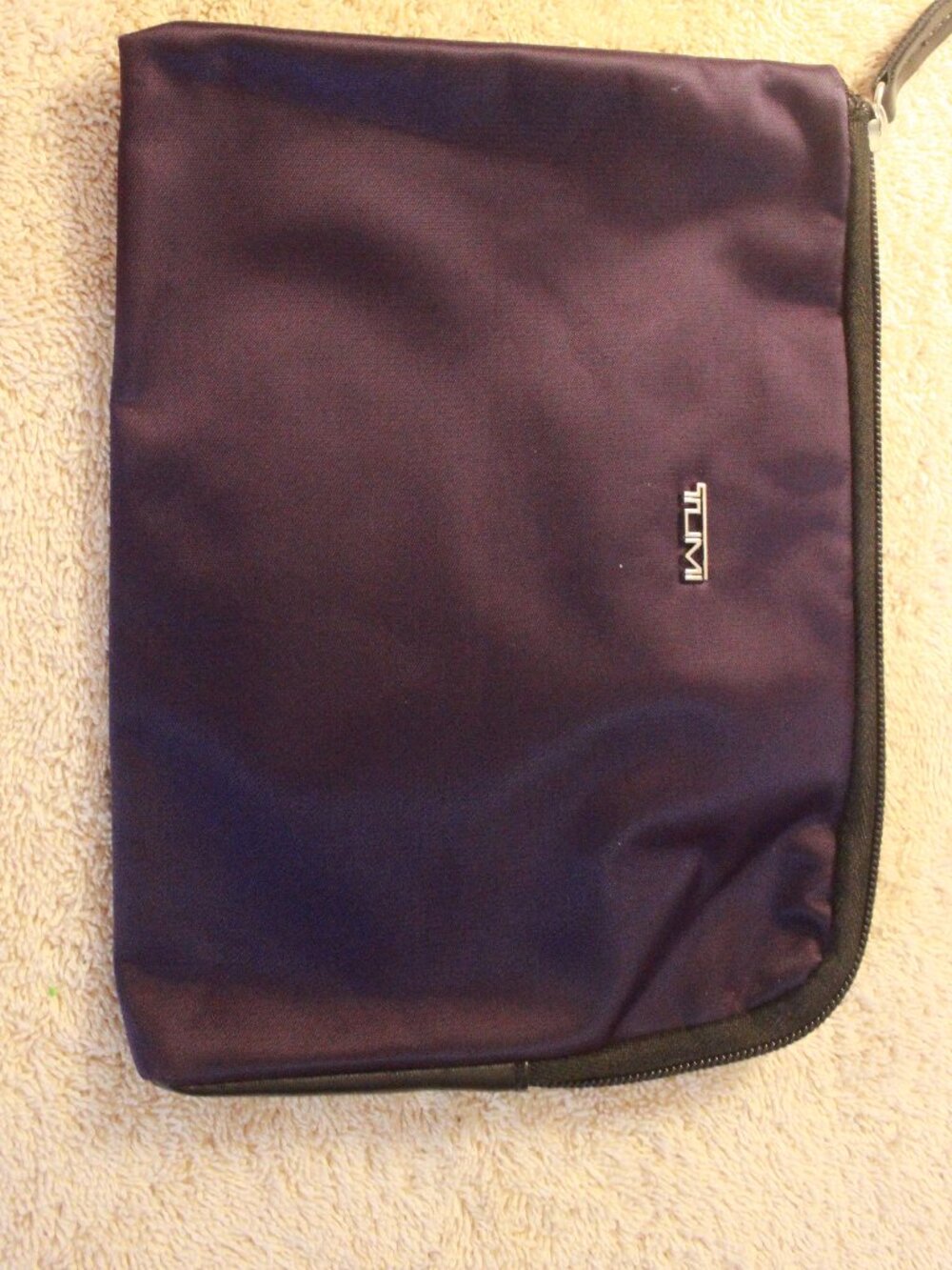 TUMI Purple Zip Pouch